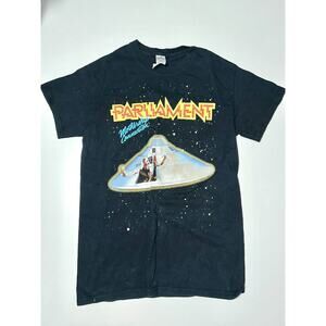 Vintage Gildan Parliament Mothership Connection T-Shirt Men's Size S Black